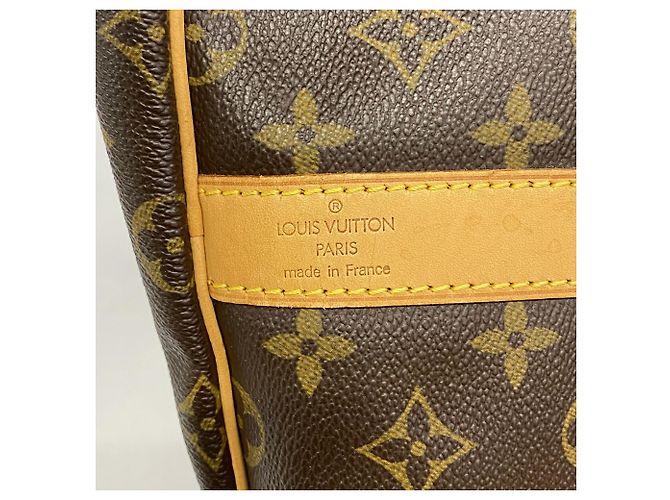 Louis Vuitton Monogram Keepall Bandoulière 55 Castaño - vista 5