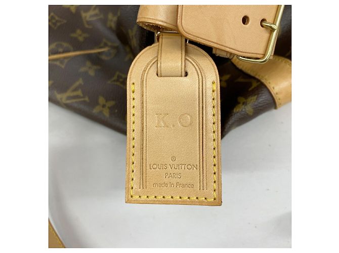 Louis Vuitton Monogram Keepall Bandoulière 55 Castaño - vista 6