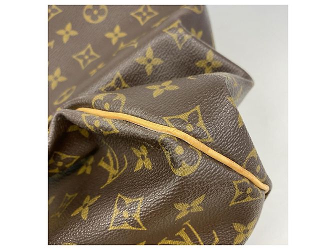 Louis Vuitton Monogram Keepall Bandoulière 55 Castaño - vista 9