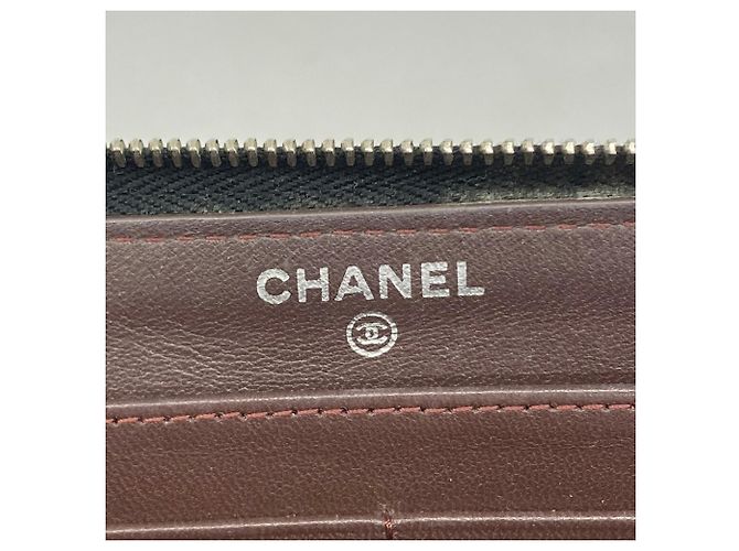 Carteira Longa Chanel Matelassé em pele de cordeiro preta Preto - vista 4