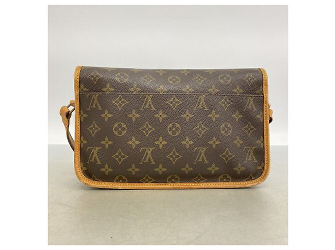 Borsa a tracolla Louis Vuitton Monogram Gibeciere MM Marrone - vista 11
