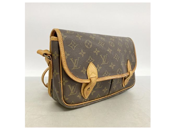 Borsa a tracolla Louis Vuitton Monogram Gibeciere MM Marrone - vista 2