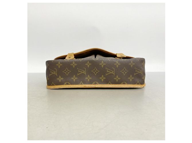 Borsa a tracolla Louis Vuitton Monogram Gibeciere MM Marrone - vista 3