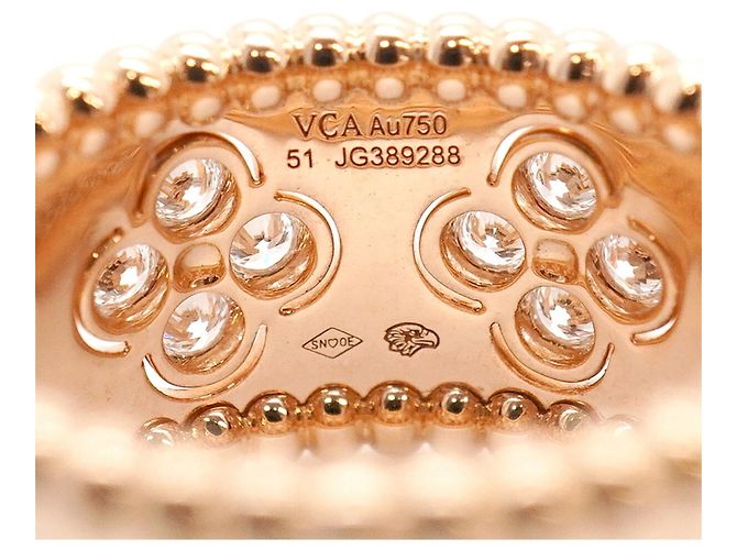 Anel Perlee Clover Band Van Cleef & Arpels - vista 4