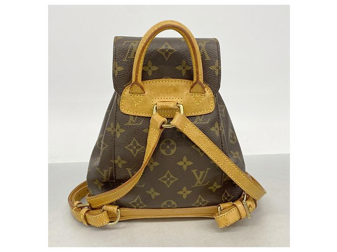 Mochila Louis Vuitton Monogram Mini Montsouris Castaño - vista 12