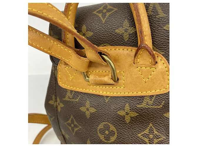Mochila Louis Vuitton Monogram Mini Montsouris Castaño - vista 9