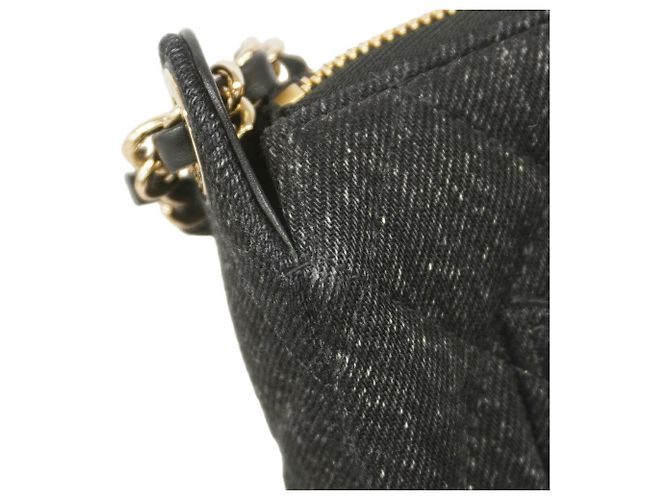 Bolsa de Ombro com Corrente Chanel Matelassé Preto - vista 7