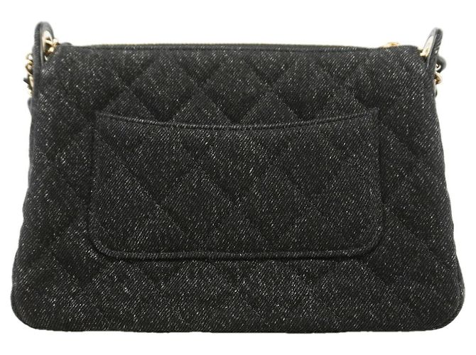 Bolsa de Ombro com Corrente Chanel Matelassé Preto - vista 9