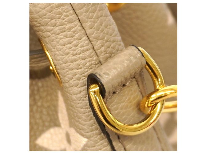 Borsa Louis Vuitton Monogram Empreinte Bicolor Nano Noe Grigio Crudo - vista 9