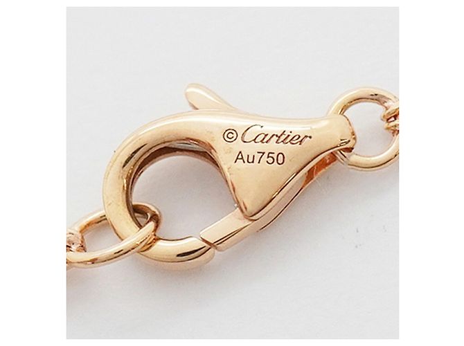 Collana Cartier Love Circle in oro rosa 18K con diamanti - vista 5