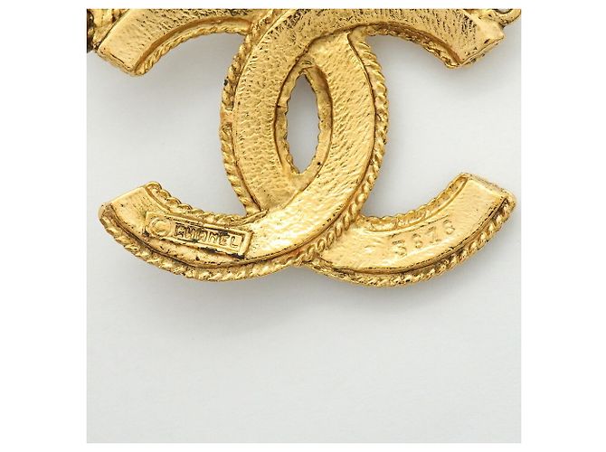Chanel vergoldete Halskette mit Kunstperle Golden - Ansicht 6