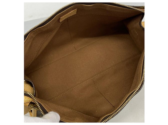 Borsa a tracolla lunga Popincourt Monogram Louis Vuitton Marrone - vista 4
