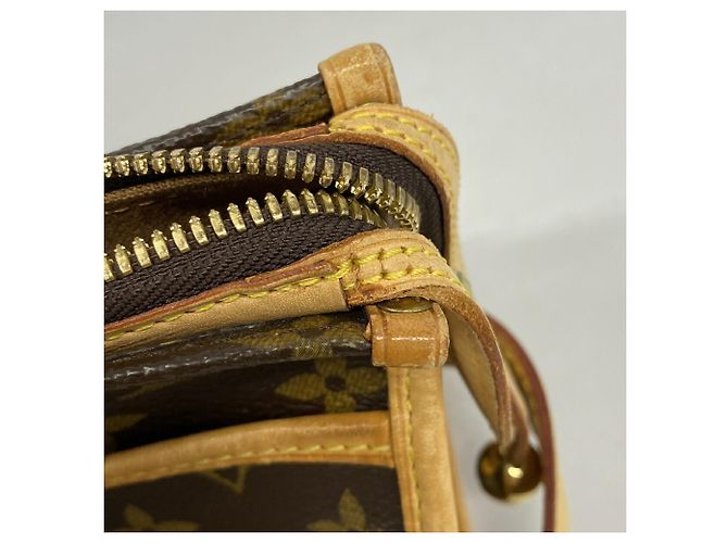 Borsa a tracolla lunga Popincourt Monogram Louis Vuitton Marrone - vista 7