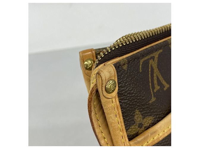 Borsa a tracolla lunga Popincourt Monogram Louis Vuitton Marrone - vista 8