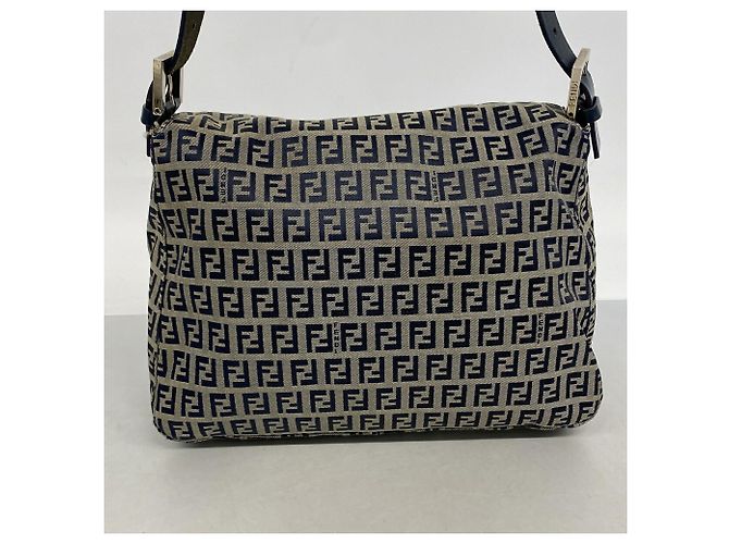 Borsa a secchiello Fendi Zucchino Mamma Blu navy - vista 11