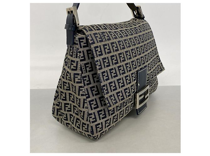 Borsa a secchiello Fendi Zucchino Mamma Blu navy - vista 2