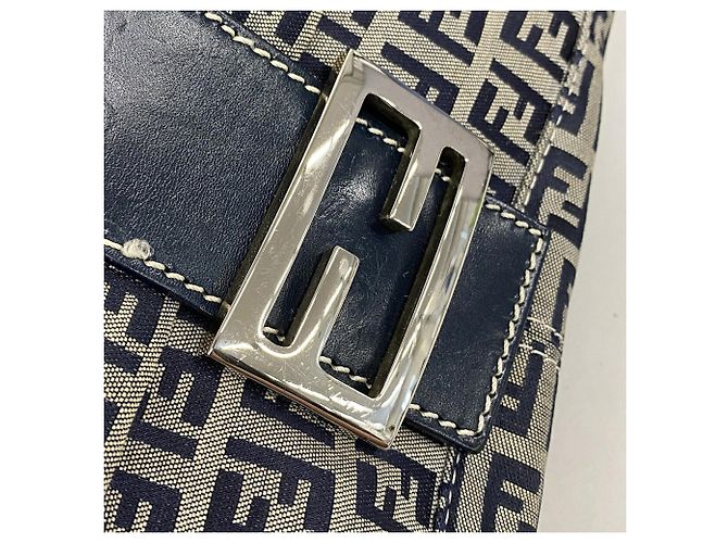 Borsa a secchiello Fendi Zucchino Mamma Blu navy - vista 6