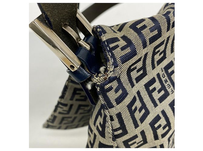 Borsa a secchiello Fendi Zucchino Mamma Blu navy - vista 9