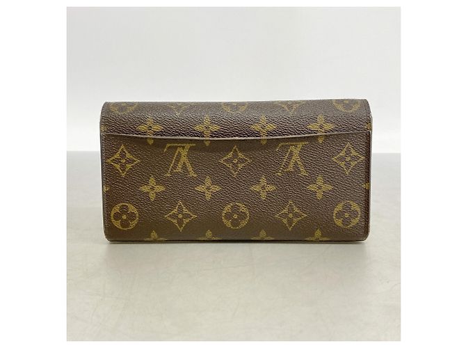 Louis Vuitton Monogram Portefeuille Sarah Long Wallet Marrone - vista 11