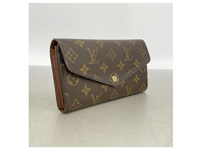Louis Vuitton Monogram Portefeuille Sarah Long Wallet Marrone - vista 2