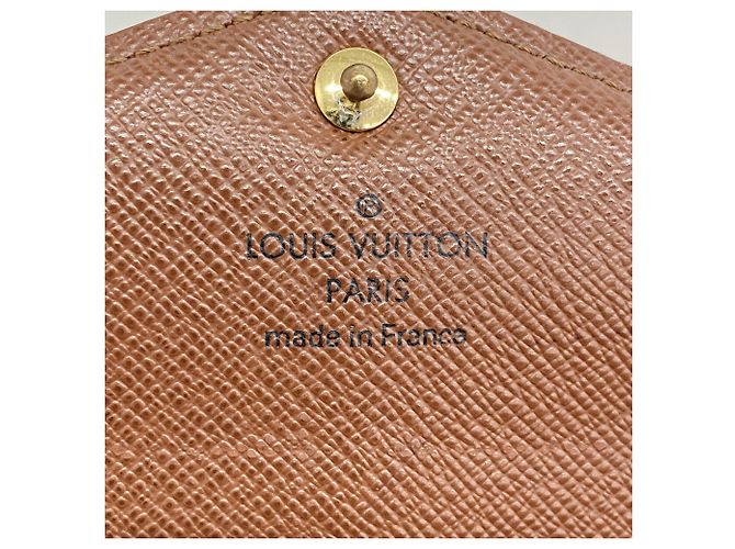 Louis Vuitton Monogram Portefeuille Sarah Long Wallet Marrone - vista 4