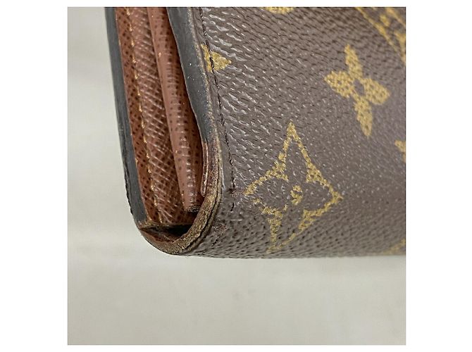 Louis Vuitton Monogram Portefeuille Sarah Long Wallet Marrone - vista 6