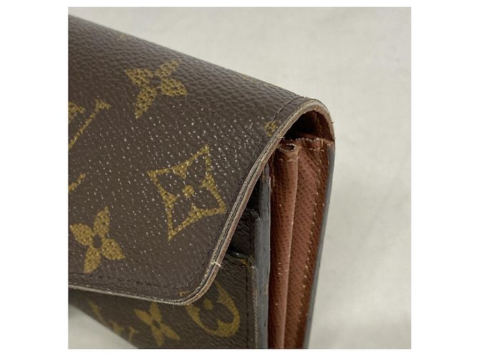 Louis Vuitton Monogram Portefeuille Sarah Long Wallet Marrone - vista 8