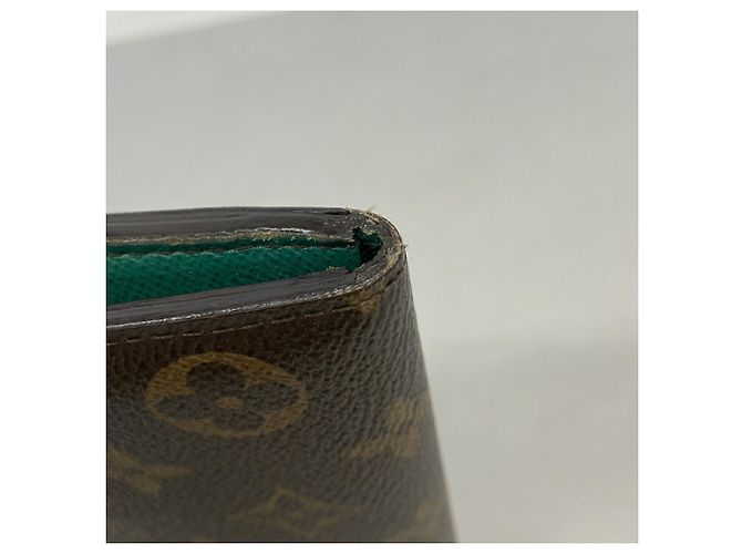 Louis Vuitton Monogram Portefeuille Emilie Long Wallet Verde chiaro - vista 5