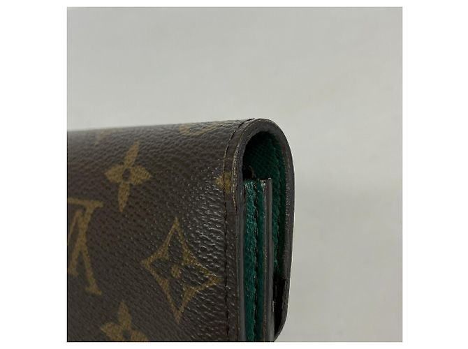Louis Vuitton Monogram Portefeuille Emilie Long Wallet Verde chiaro - vista 6
