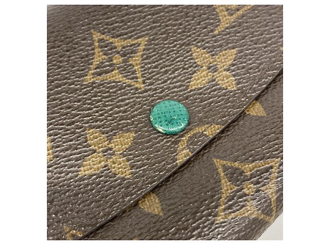 Louis Vuitton Monogram Portefeuille Emilie Long Wallet Verde chiaro - vista 7
