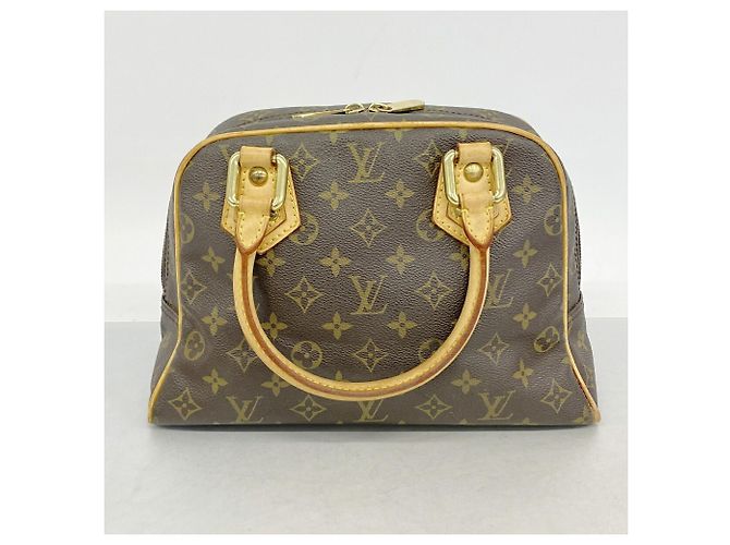 Louis Vuitton Monogram Manhattan PM Handtasche Braun - Ansicht 12