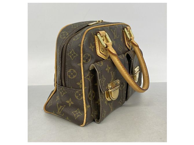 Louis Vuitton Monogram Manhattan PM Handtasche Braun - Ansicht 2