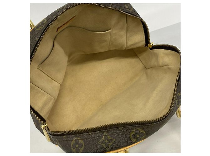 Louis Vuitton Monogram Manhattan PM Handtasche Braun - Ansicht 4