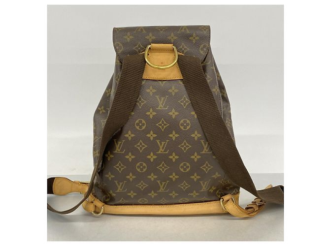 Mochila Louis Vuitton Monogram Montsouris GM Castaño - vista 11