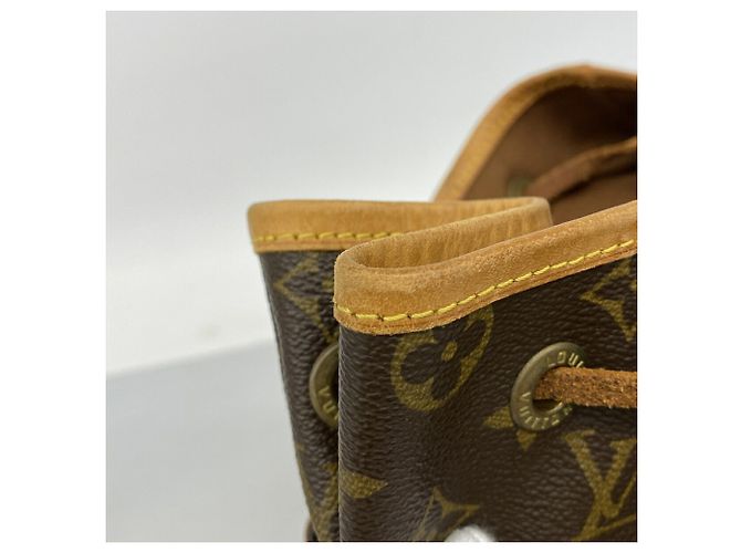 Mochila Louis Vuitton Monogram Montsouris GM Castaño - vista 8