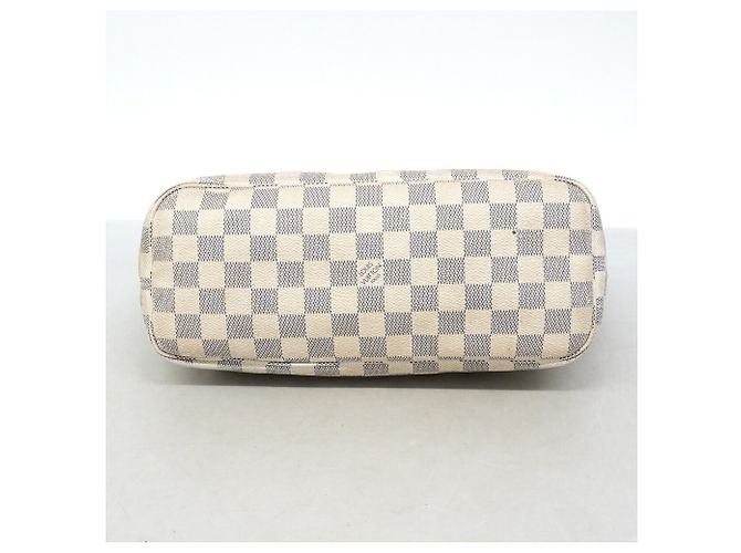 Bolso Tote Louis Vuitton Damier Azur Neverfull PM Blanco - vista 3