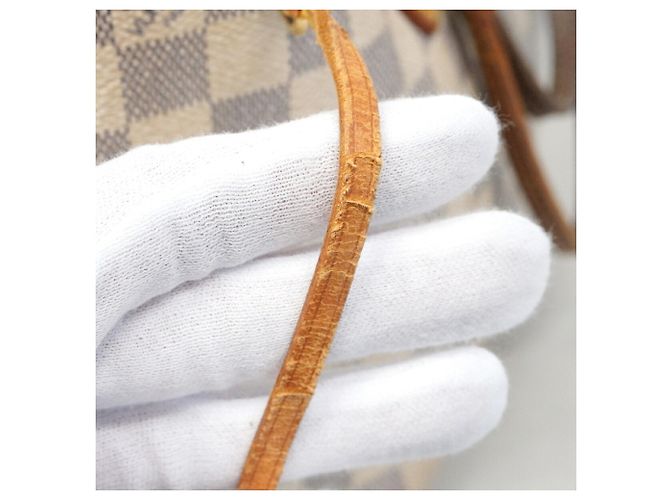 Bolso Tote Louis Vuitton Damier Azur Neverfull PM Blanco - vista 7