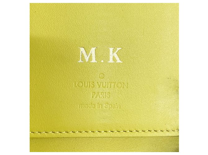 Portafoglio lungo bi-fold Louis Vuitton giallo - vista 4