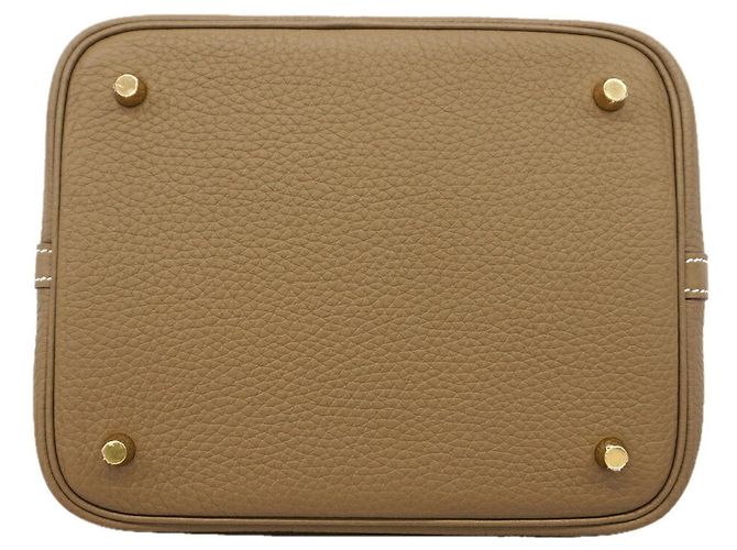 Hermès Bolsa Hermes Picotin Lock MM Taupe - vista 3