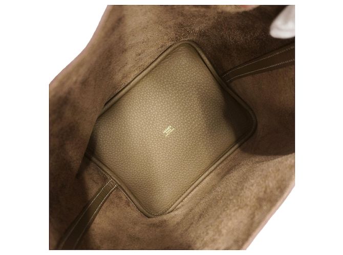 Hermès Bolsa Hermes Picotin Lock MM Taupe - vista 4