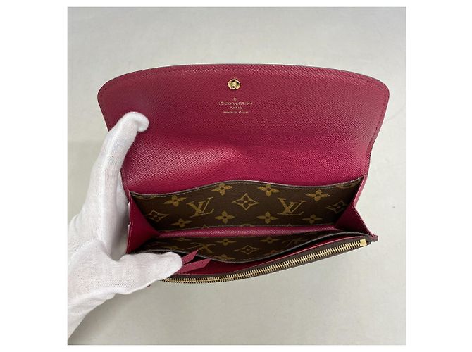 Louis Vuitton Monogram Portefeuille Emilie Long Wallet Fuschia - vista 3