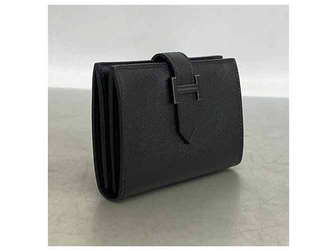 Hermès Tarjetero Hermes Bearn Mini Monochrome Negro - vista 2