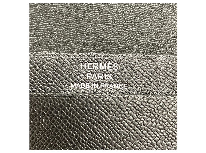 Hermès Tarjetero Hermes Bearn Mini Monochrome Negro - vista 4