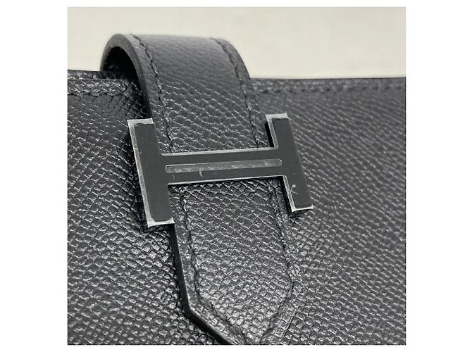 Hermès Tarjetero Hermes Bearn Mini Monochrome Negro - vista 7