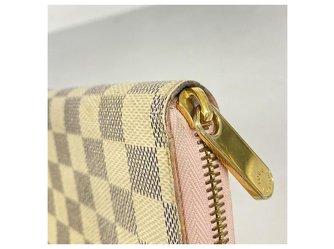 Cartera Zippy Louis Vuitton Damier Azur Blanco - vista 5