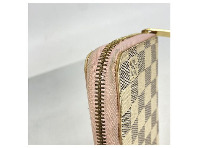 Cartera Zippy Louis Vuitton Damier Azur Blanco - vista 6
