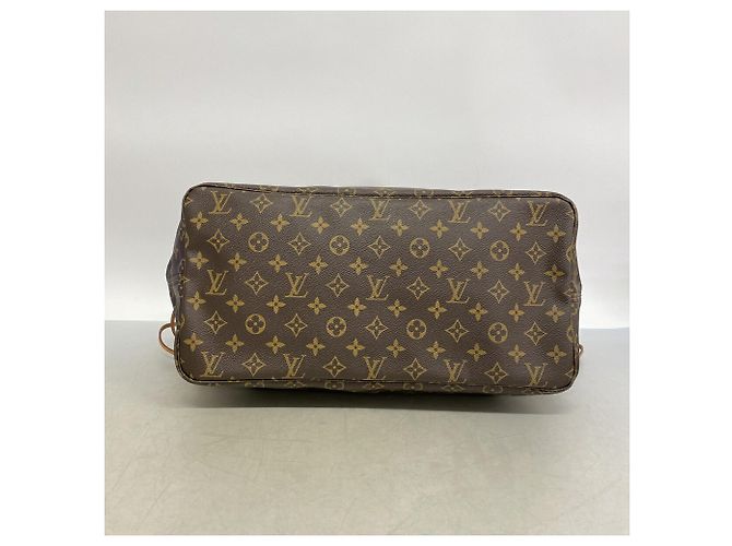 Sac Cabas Louis Vuitton Monogram Neverfull GM Marron - vue 3