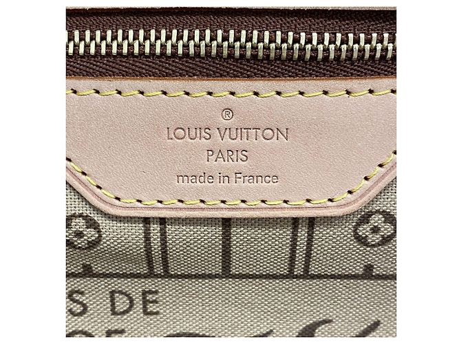 Sac Cabas Louis Vuitton Monogram Neverfull GM Marron - vue 5