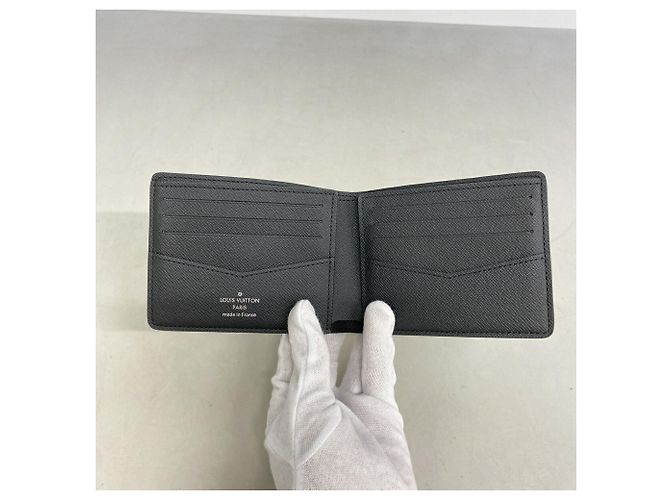 Louis Vuitton Monogram Eclipse Portefeuille Slender Wallet Schwarz - Ansicht 3