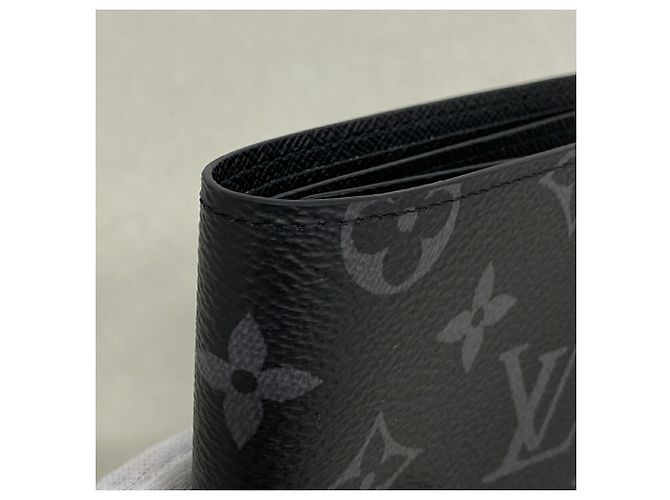 Louis Vuitton Monogram Eclipse Portefeuille Slender Wallet Schwarz - Ansicht 5